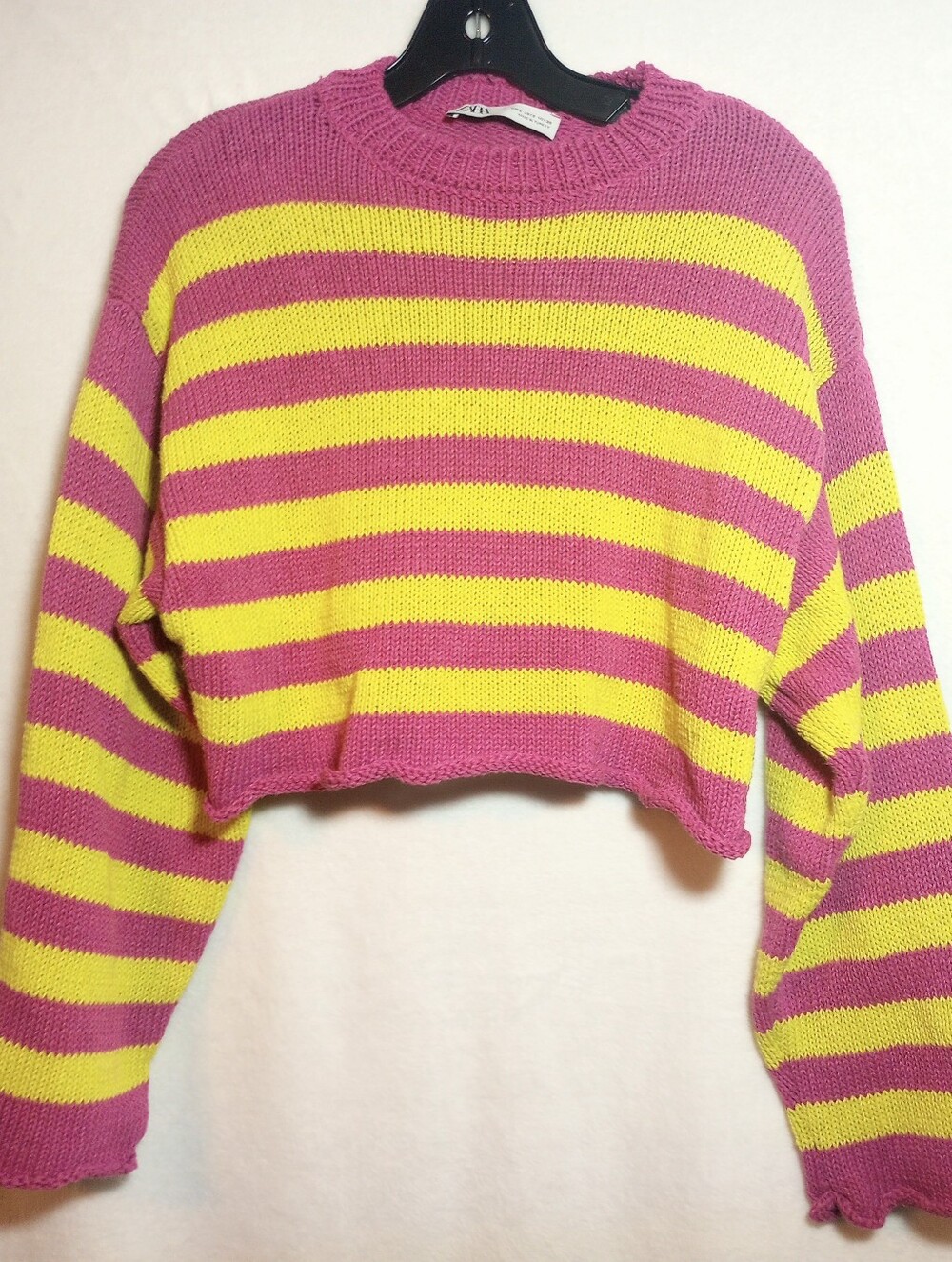 Cropped Baggy Striped Y2K Colorblock Sweater Zara Indie Sleeze Coquette Coastal